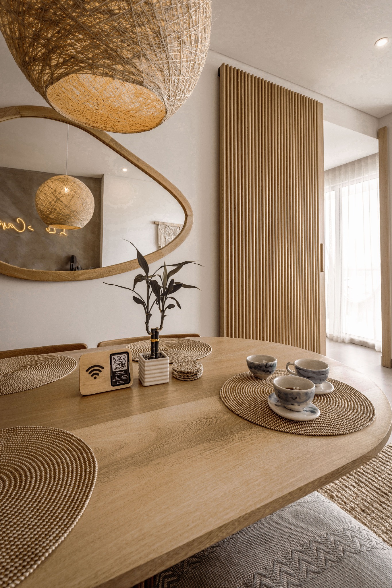 Calm, design-led bedroom